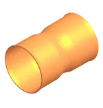 Manguito PVC unión con tope H-H DN160